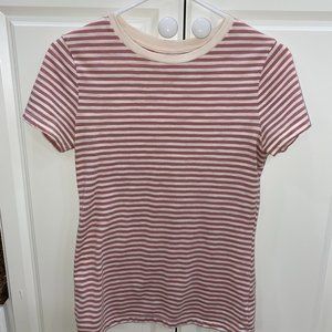 Mossimo Pink Striped Tee Shirt